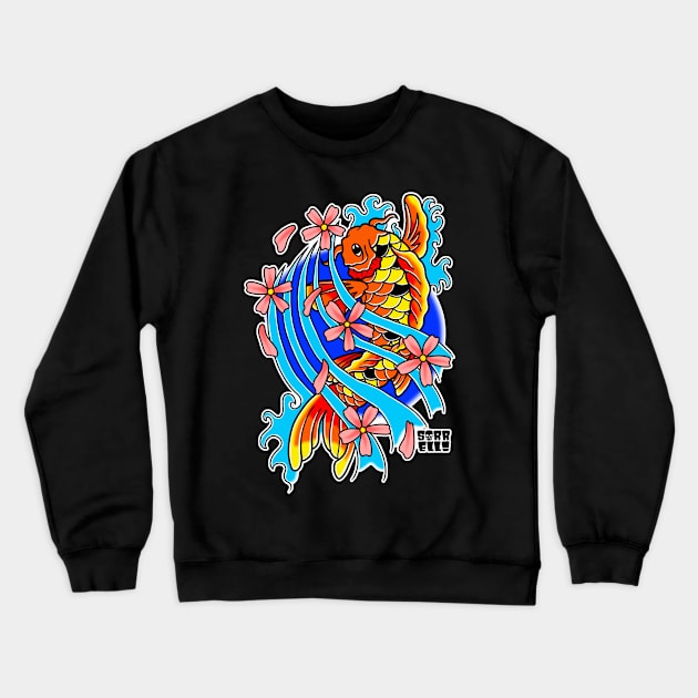 Koi Crewneck Sweatshirt by ArtMonsterATX